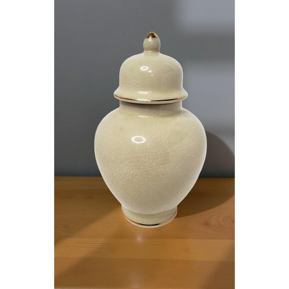 vintage japan satsuma crackle porcelain peacock and floral design ginger jar. - Picture 4 of 9